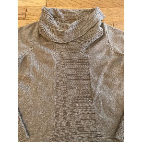 Calvin Klein, women's being cowl neck long sleeve pullover cotton sweater sz med - Picture 4 of 9